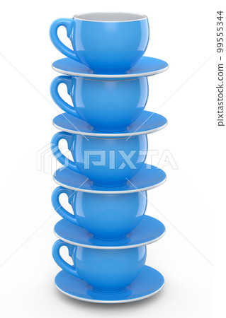 Set of ceramic coffee cup for cappuccino, americano, espresso, mocha, latte 99555344