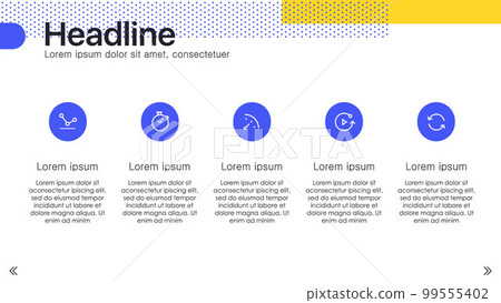 Elements for infographics on a white background. Presentation templates. Use in presentation, flyer and leaflet, corporate report, marketing, advertising, annual report, banner. 99555402