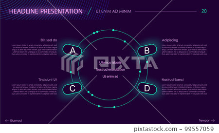 Elements for infographics on a white background. Presentation templates. Use in presentation, flyer and leaflet, corporate report, marketing, advertising, annual report, banner. 99557059