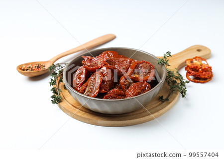 Concept of tasty food - sun-dried tomato 99557404