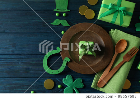 Concept of St. Patrick's Day, space for text 99557695