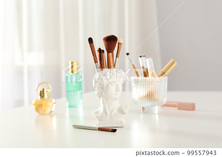 Concept of cosmetic and different female accessories 99557943