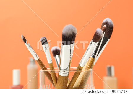 Concept of cosmetic and different female accessories 99557971