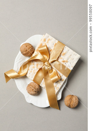 Concept of jewish Passover holiday, top view 99558097