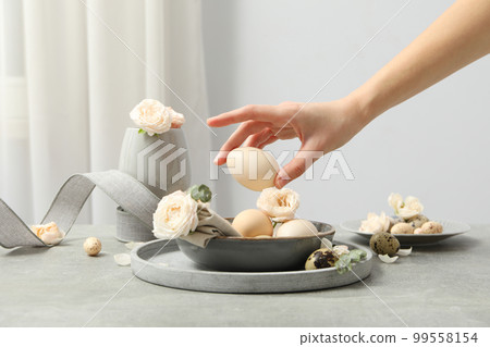 Concept of Easter, spring holy holiday concept 99558154