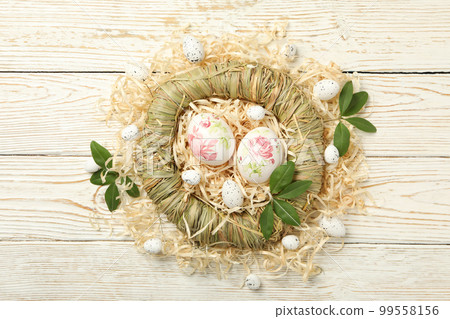 Concept of Easter, spring holy holiday concept 99558156
