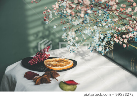 Interior miscellaneous goods in the light of the blinds Interior miscellaneous goods in the light of the blinds 99558272