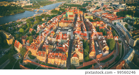 Old city in Warsaw panorama Old city in Warsaw panorama 99560246