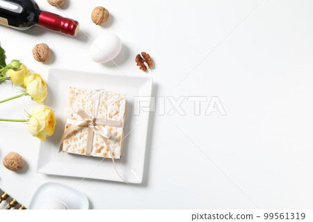 Concept of jewish Passover holiday, space for text Concept of jewish Passover holiday, space for text 99561319