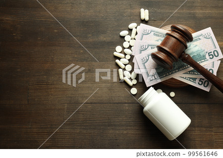 Concept of corruption in medicine, illegal money making in medicine 99561646