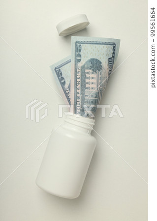 Concept of corruption in medicine, illegal money making in medicine 99561664