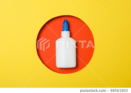 Concept of different office stationery with glue Concept of different office stationery with glue 99561803