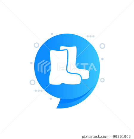 rain boots icon, vector art rain boots icon, vector art 99561903