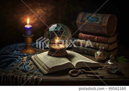 Occultism and fortunetelling. Generative Ai image 99562160
