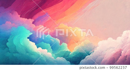 Abstract bright colorful pastel background. Generative Al image Abstract bright colorful pastel background. Generative Al image 99562237