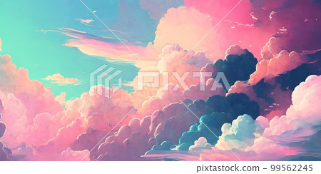 Abstract bright colorful pastel background. Generative Al image Abstract bright colorful pastel background. Generative Al image 99562245