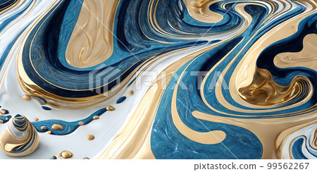 Abstract liquid graphics. Generative Ai image 99562267