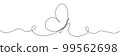 Butterfly continuous line art drawing. 99562698