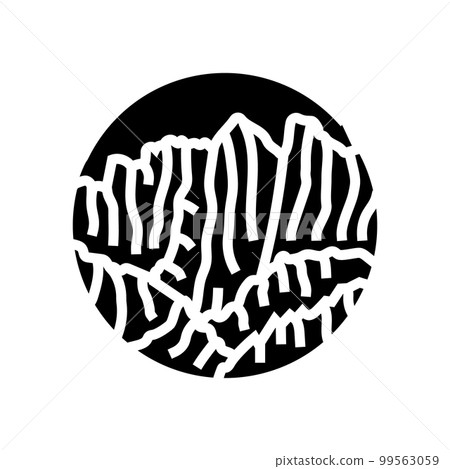 travel mountain landscape glyph icon vector illustration 99563059