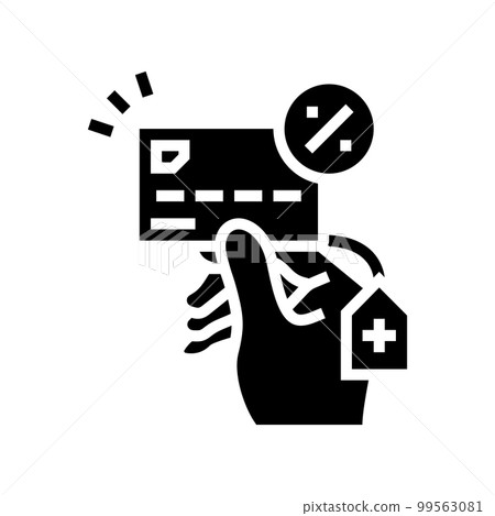 overdraft payment glyph icon vector illustration overdraft payment glyph icon vector illustration 99563081