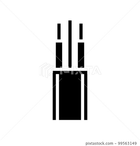 uf underground feeder cable glyph icon vector illustration uf underground feeder cable glyph icon vector illustration 99563149