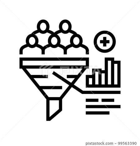 increase mqls line icon vector illustration increase mqls line icon vector illustration 99563390