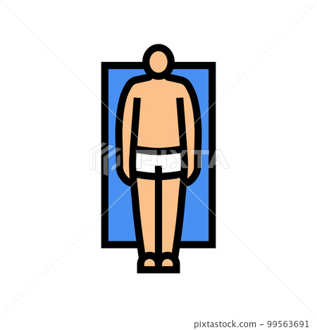 rectangle male body type color icon vector illustration 99563691