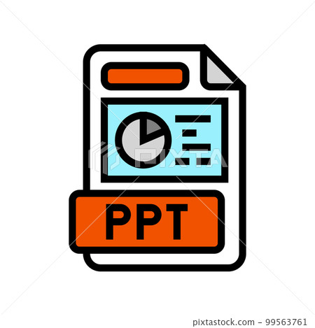 ppt file format document color icon vector illustration ppt file format document color icon vector illustration 99563761