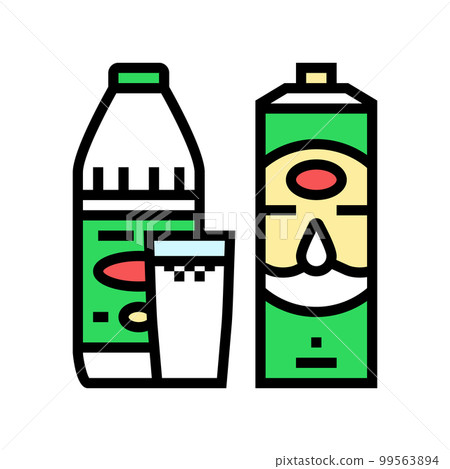 kefir milk product dairy color icon vector illustration kefir milk product dairy color icon vector illustration 99563894