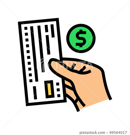 check payment color icon vector illustration check payment color icon vector illustration 99564017