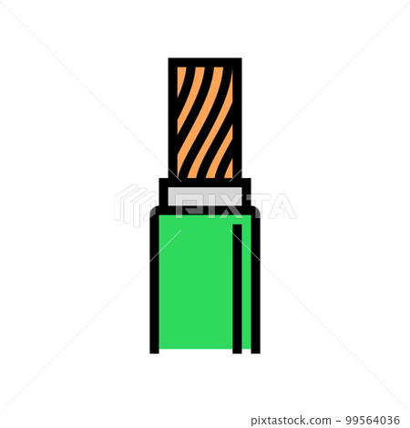 heat resistant flame retardant color icon vector illustration 99564036