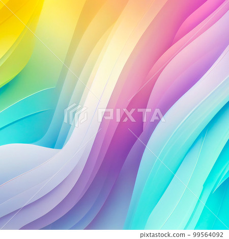 Soft colorful background with gradient pastel color palette. Abstract modern background. Illustration for banner, presentation template, wallpaper, text place and social media. Abstract geometric 99564092