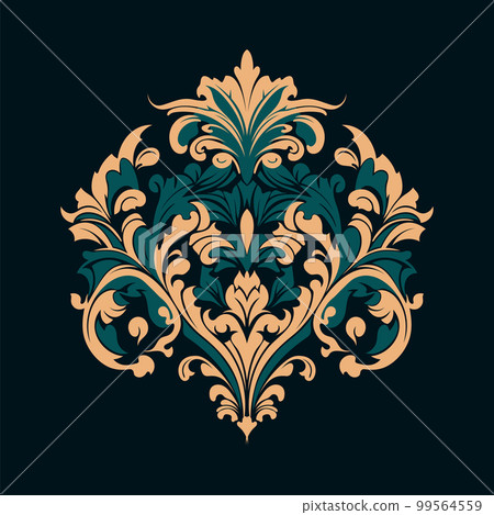Damask Baroque Ornament 99564559