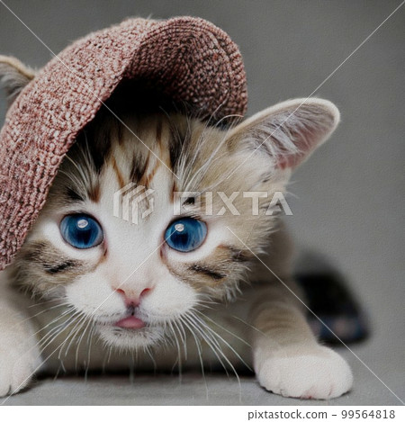 Little Cat with a hat Little Cat with a hat 99564818