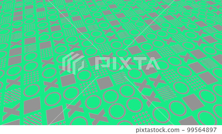 Repeating pattern of geometric shapes abstract background 99564897