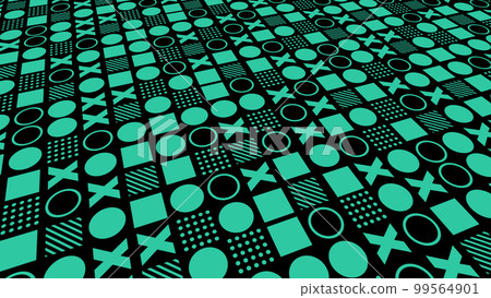 Repeating pattern of geometric shapes abstract background Repeating pattern of geometric shapes abstract background 99564901