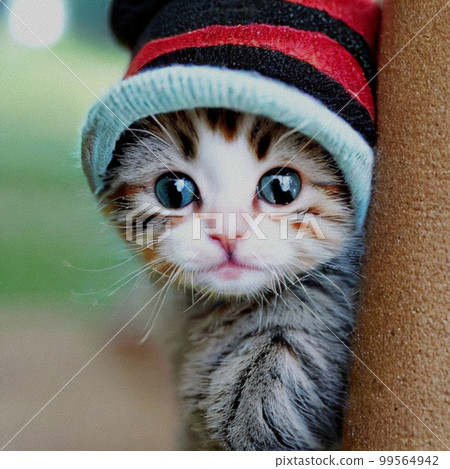Little Cat with a hat Little Cat with a hat 99564942