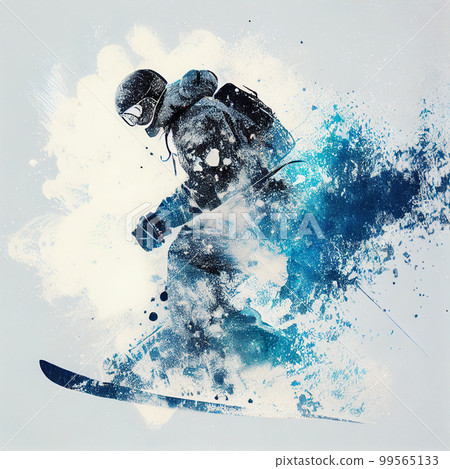 Male freeride skier in the mountains Male freeride skier in the mountains 99565133