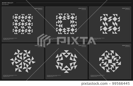 Collection of modern abstract design template. 99566445