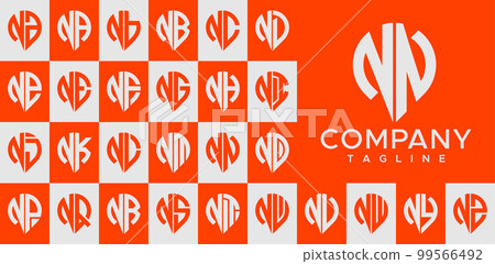 Modern pin point letter NN N logo design vector. Modern pin point letter NN N logo design vector. 99566492