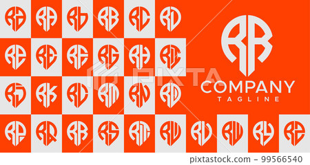 Modern pin point letter RR R logo design vector. Modern pin point letter RR R logo design vector. 99566540
