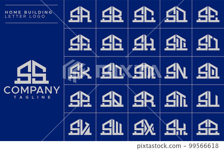 House SS S letter logo design vector 99566618