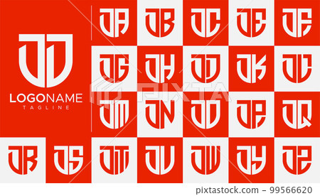 Set of letter D logo design branding. 99566620