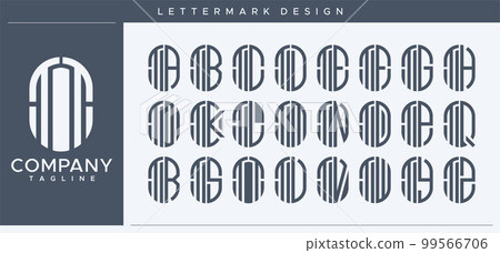 Abstract tube letter TT T logo design. 99566706