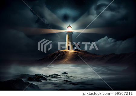 Comfortable bright bathroom with a boho-chic interior design, a free-standing white bath against the background of a panoramic window. hanging decor from dry grass. 99567211