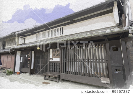Watercolor style Naramachi Naramachi Story Museum, Nara City, Nara Prefecture 99567287