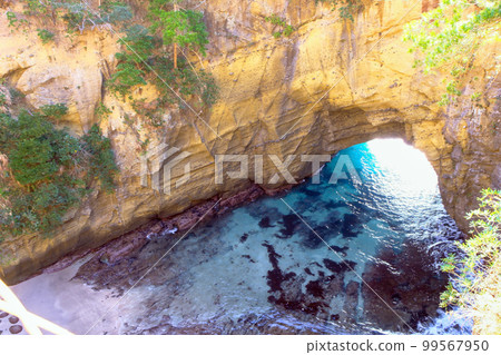 Bird's eye view of Ryugu cave Bird's eye view of Ryugu cave 99567950