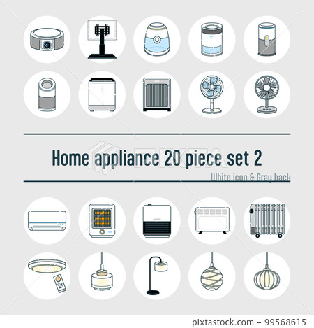 Household appliances illustration 20-piece set no.10 Household appliances illustration 20-piece set no.10 99568615