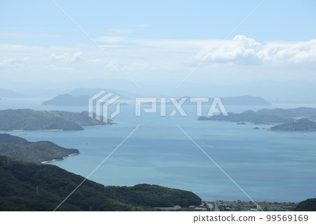 Naoshima Islands Ijima from Mt. Kinkou 99569169