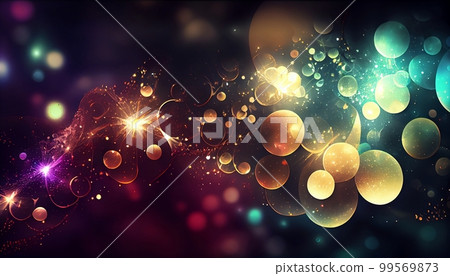 An Enchanting Sparkling Serenity Abstract Background, Generative AI, Illustration, This enchanting abstract background features sparkling serenity in a display of dreamy colors. 99569873
